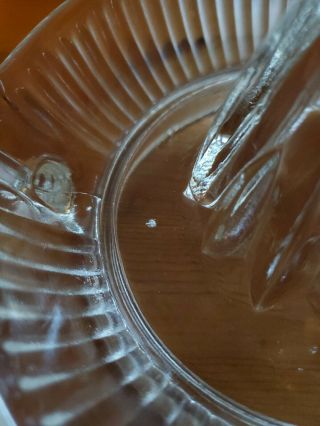 Vintage Large Crystal Clear Glass Mid Century Hand Juicer - Citrus Reamer 3