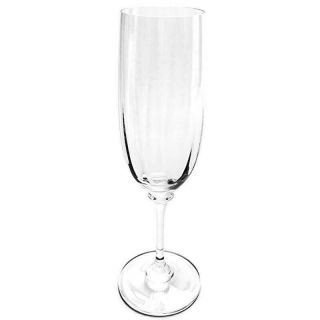 Mikasa Stephanie Fluted Champagne Clear Optic Stemware Contemporary