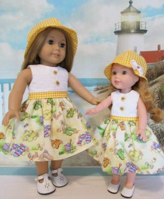 Big And Little Sister Dolls With Matching Outfits,  100 Percent For Charity