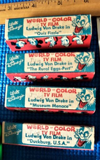 Disney: RARE Donald Duck 5 scrolls.  2 Lido Televisions: 60 ' s toy scroll viewer 2