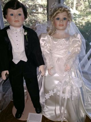 Bride And Groom Bolls Goebel Betty Jane Carter