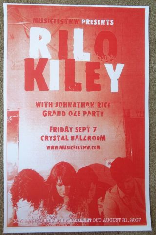 Rilo Kiley Musicfest Nw 2007 Nfnw Concert Gig Poster Portland Oregon