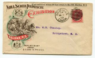Canada Ns Nova Scotia - Halifax 1902 Provincial Exhibition - Advertising Cover