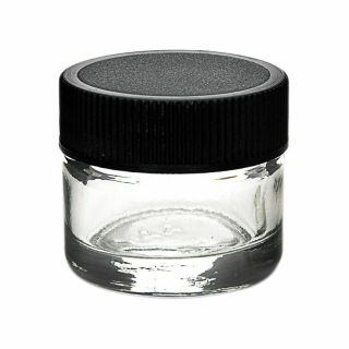 Dabjars Premium Small Glass Jars W/ Screw Top Foam Lined Caps 5ml 1.  2 " X 1.  2 "