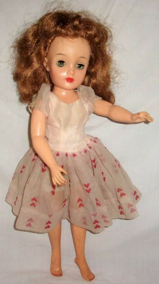 Vintage Ideal Vt - 18 Little Miss Revlon Doll W/ Dress Twist Waist Poseable And.