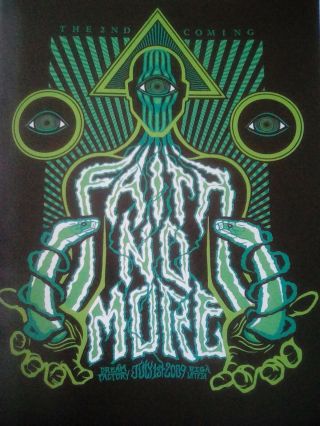 Faith No More Latvia 2009 Tour Poster From Art Book 29x20cm To Frame?