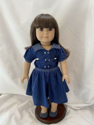 18” Samantha American Girl Doll With Stand