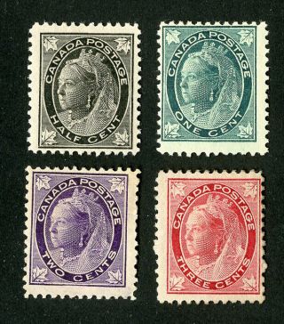 Canada Stamps 66 - 9 F - Vf Og Lh Set Of 4 Scott Value $190.  00