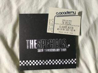 The Specials Concert Programme & Ticket Stub 30th Anniversary Tour/ Two Tone