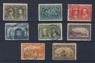 8x 1908 Quebec Tercent.  Stamp Set 1/2c To 20c 2x 6x Gv = $564.  00