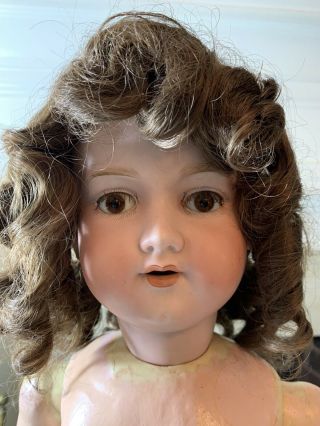 Armand Marseille 390 A12m Antique Bisque Doll Germany Composition Body 28”