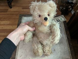 Gorgeous Antique 1930s 1940s Jointed Mohair Teddy Bear 13 "