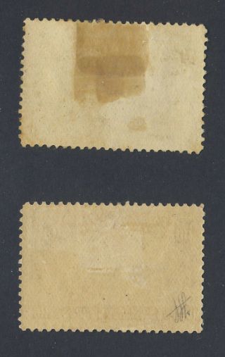 2x Canada 1908 - Quebec Stamps 100 - 7c F HR & 101 - 10c F Guide Value= $180.  00 2