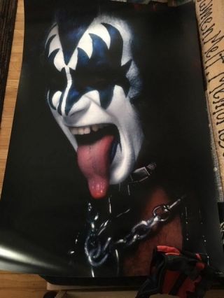 Gene Simmons Kiss Tour 1977 Demon Tongue Poster Kiss Tour