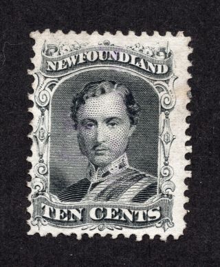 Newfoundland 27 10 Cent Black Prince Albert Issue No Gum