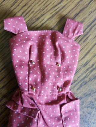 VINTAGE BARBIE doll POLKA DOT SHEATH PAK DRESS 1960S 2