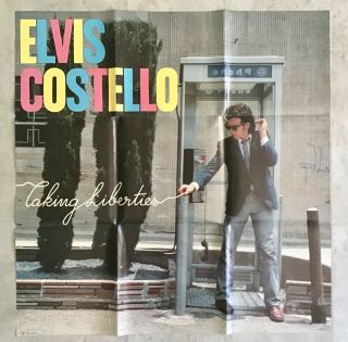 Elvis Costello: 1980 Taking Liberties Large Folded Promo Poster [35” X 36”]
