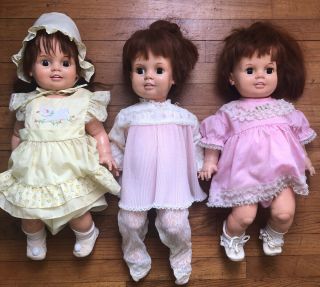 3 Vintage Baby Crissy Doll Grows Hair Ideal Toy