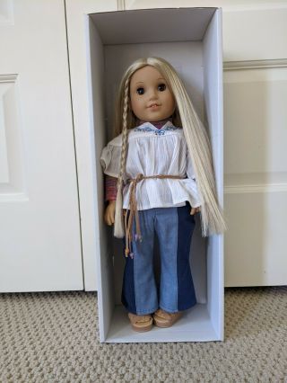 American Girl Doll Julie Albright 18 " In Outfit And Box Plus 3 Outfits.
