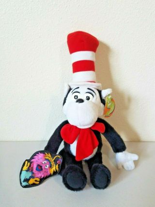 1997 Dr.  Seuss Cat In The Hat Rhyme & Surprise Talking Stuffed Plush Mattel 18 "
