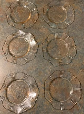 6 Macbeth Evans American Sweetheart Pink Depression Glass Bread & Butter Plates