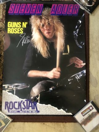 Steven Adler Guns And Roses Tama Drums Promo Poster