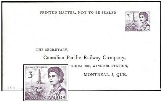 Canada 3¢ Centennial Pvt Order Pse Cpr Enx69 - 1