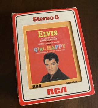 Elvis Girl Happy 8 Track With Slip Cover