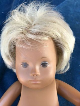 Sasha Baby Boy Doll Gregor,  Nightdress,  Blanket,  Blonde Hair Anatomical Sexed