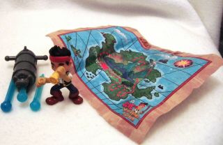 Fisher - Price Disney Jake & The Never Land Pirates Map & Shooting " Water " Crock