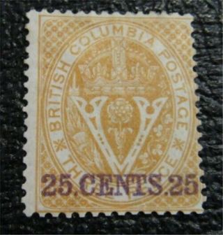 Nystamps Canada British Columbia Stamp 11 Og H $400