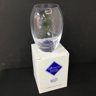Bohemia Crystal Short Styled Optic Vase 404