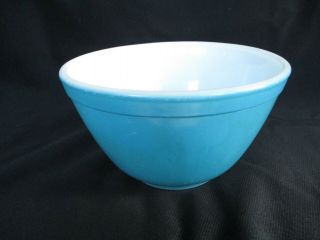 Vintage " Pyrex " Blue Primary Mixing Bowl 1 1/2 Pint 401