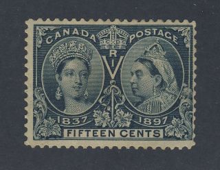 Canada Queen Victoria Jubilee Stamp 58 - 15c Mng Fine Guide Value=$120.