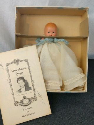 Vintage All Bisque Nancy Ann Story Book Baby Doll Little Miss Lullabye Baby 212