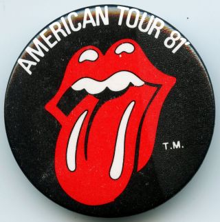 The Rolling Stones American Tour 81’ Pin
