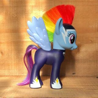 My Little Pony 2010 Rainbow Dash Pegasus Purple Power Pony Rainbow Mohawk