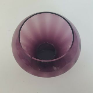 Mid Century Bryce Bros Aquarius Amethyst Purple Glass Candy Dish 2