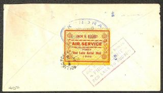 Canada Scott Cl6 Jack V.  Elliot Stamp Airmail First Flight Cover 1926