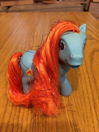 My Little Pony G3 Water Fire Blue Body Orange Tinsel Mane & Tail