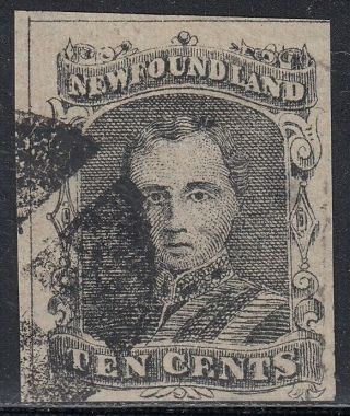 Newfoundland 1865 10 Cent Prince Albert,  Fournier Old Forgery,  Counterfeit