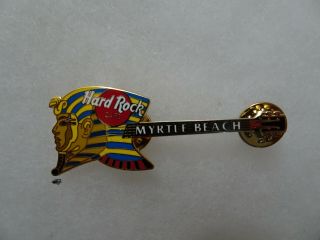 Hard Rock Cafe Pin Myrtle Beach Mask Of Tutankhamun Guitar 2003
