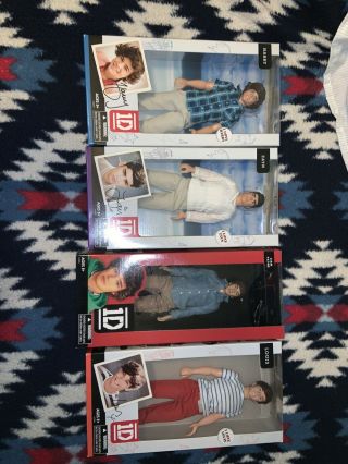 One Direction 2012 - Hasbro Dolls: Harry,  Zayn,  Louis And Liam With Boxes