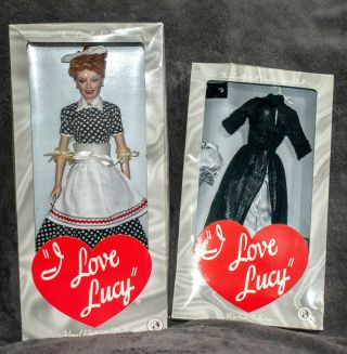 Franklin I Love Lucy Sales Resistance Vinyl Doll & Black And Silver Dress