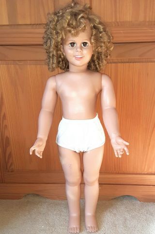 34 " Shirley Temple Playpal Doll By Danbury - - Needs Wig Repair