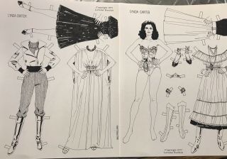Bruce Patrick Jones Paper Doll Lynda Carter Wonder Woman