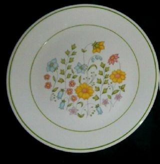 Set Of 3 - Corning Corelle Spring Meadow 10 1/2 " Dinner Plates