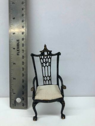 Dollhouse Miniature 1:12 Scale Bespaq Oriental Painted Chair