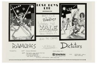 Punk: The Ramones & Cramps With Dictators Concert Poster 1977 18x12