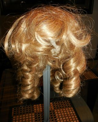 Vintage Human Hair Doll Wig Size 18